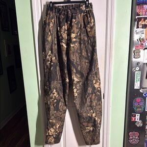 Cabelas Dry Plus Rain Pants Mossy Oak Breakup Size Large Tall Outdoor Hunting